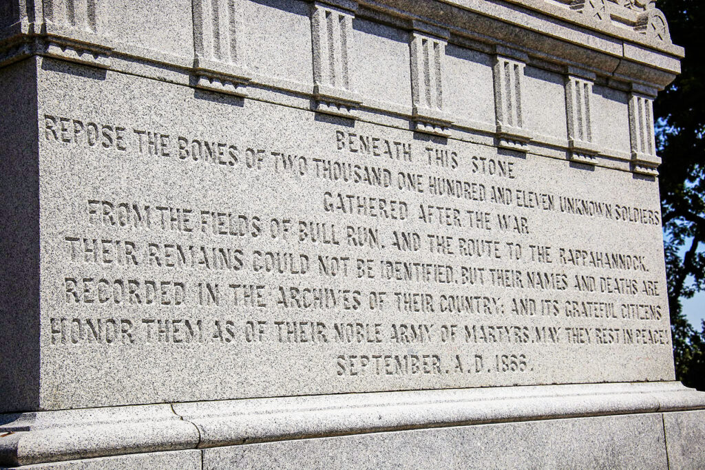 Civil War Unknown Soldiers Monument