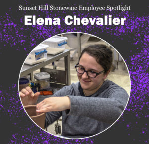 Elena Chevalier makes handcrafted mugs at Sunset Hill Stoneware