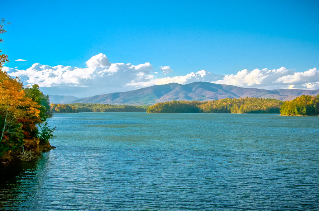 Lake James North Carolina in the Fall