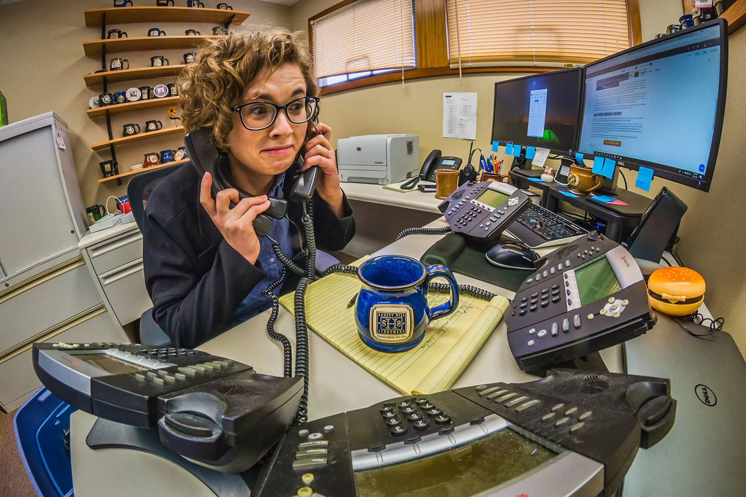 Receptionist on Phones